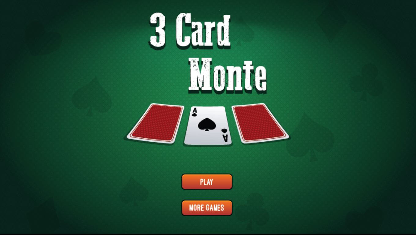 3 karten Monte